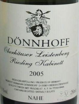Donnhoff - Riesling Oberhauser Leistenberg Kabinett 2022 (750ml) (750ml)