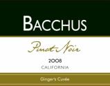 Bacchus - Pinot Noir Gingers Cuvee California 2020 (750ml)