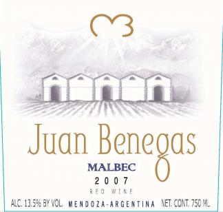 Bodega Benegas - Malbec Juan Benegas 2021 (750ml) (750ml)