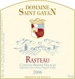 Domaine St Gayan - Rasteau 2014 (750ml)